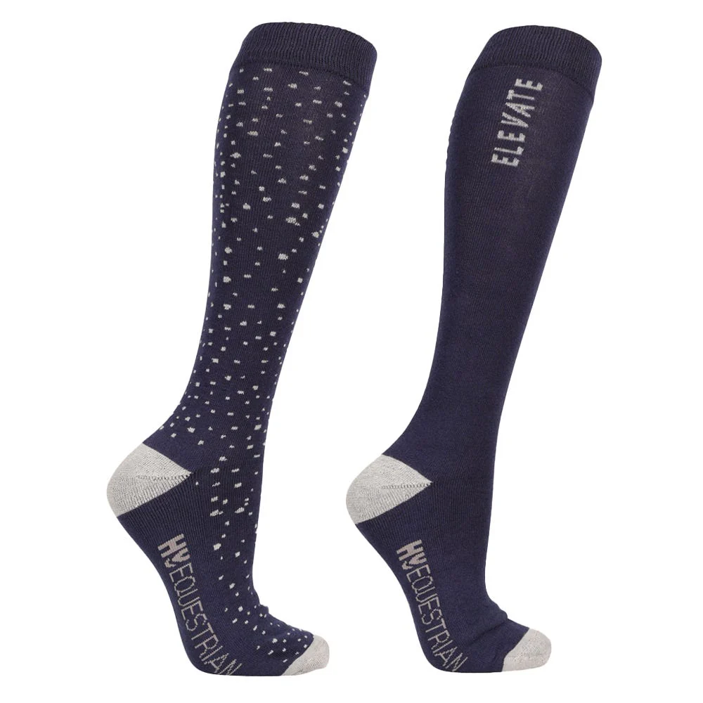 Hy Equestrian Elevate Allure Socks Pack of 2