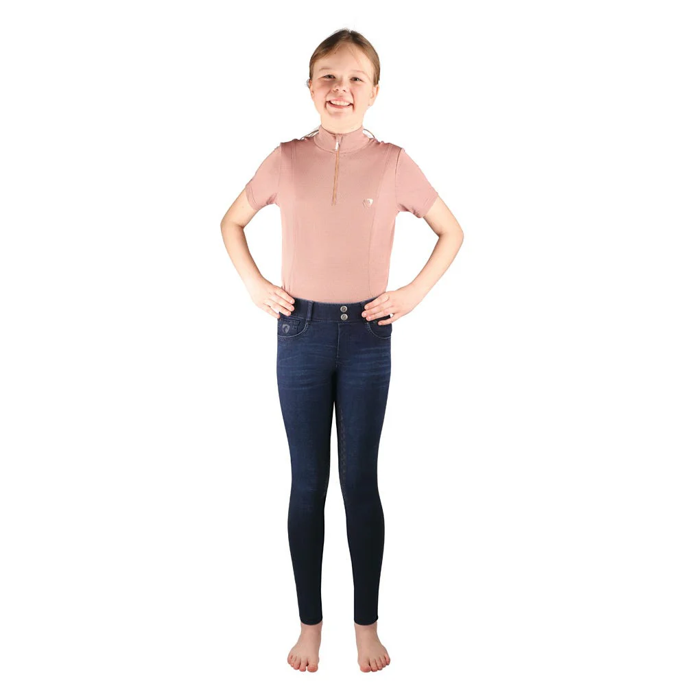 Hy Equestrian Elevate Mizs Denim Breeches - Image 5