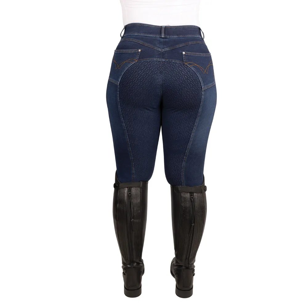 Hy Equestrian Elevate Style Denim Breeches - Image 3