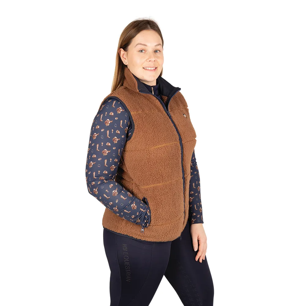 Hy Equestrian Elevate Style Teddy Fleece Gilet - Image 2