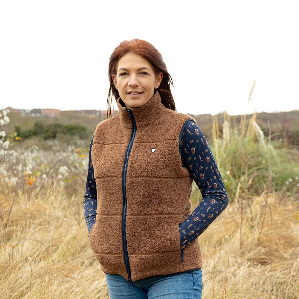 Hy Equestrian Elevate Style Teddy Fleece Gilet - Image 4