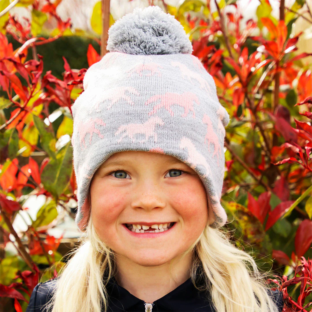 Hy Equestrian Flaine Children's Bobble Hat - Image 2