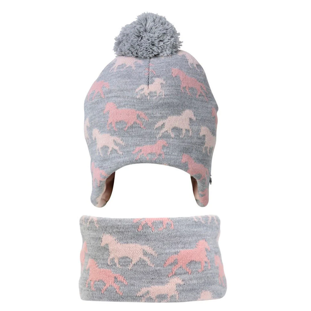Hy Equestrian Flaine Junior Hat and Headband Set