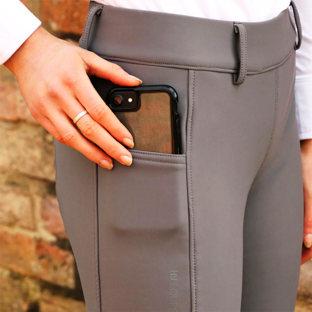 Hy Equestrian Glacial Ladies Softshell Knee Grip Riding Tights - Image 10