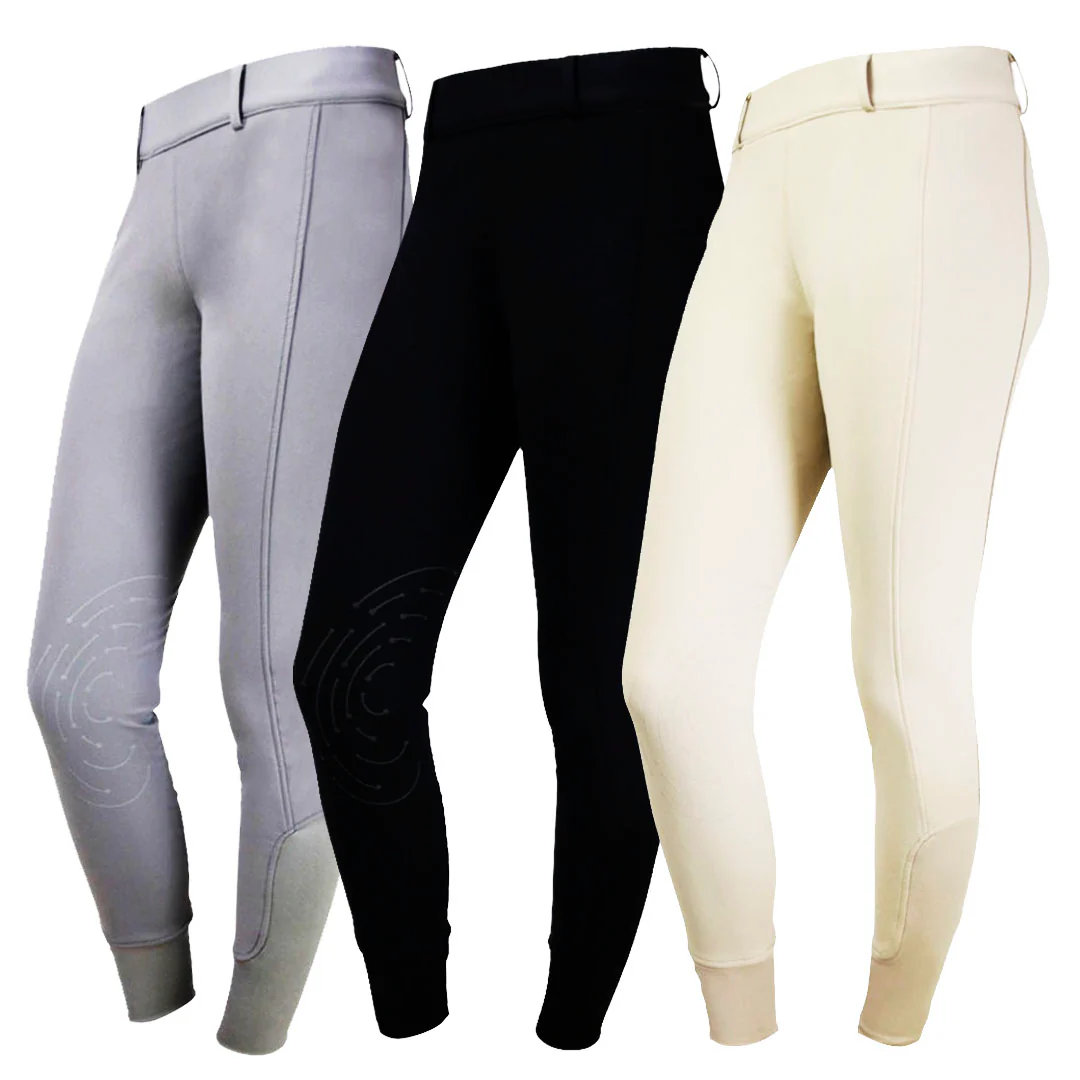 Hy Equestrian Glacial Ladies Softshell Knee Grip Riding Tights - Image 5