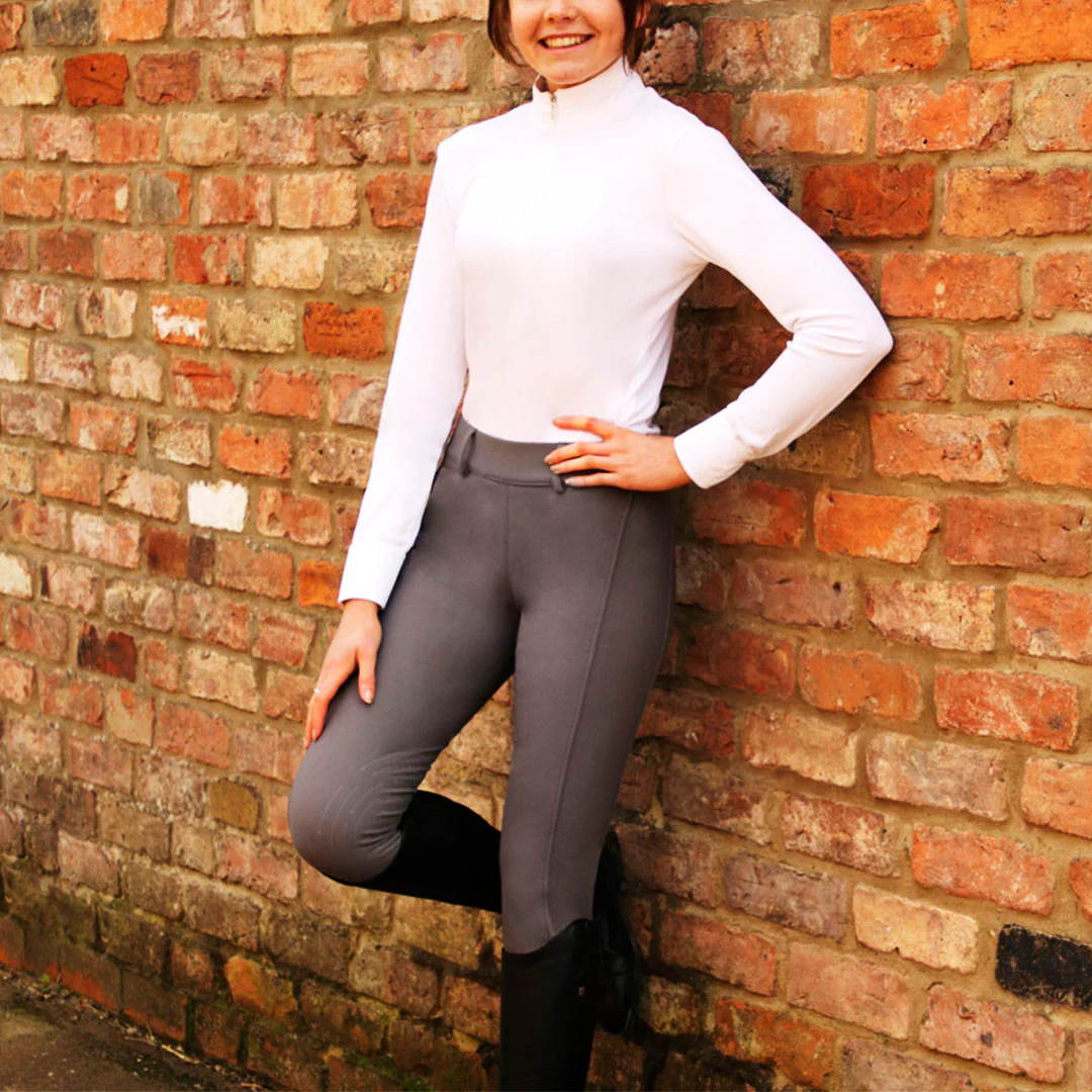 Hy Equestrian Glacial Ladies Softshell Knee Grip Riding Tights - Image 7