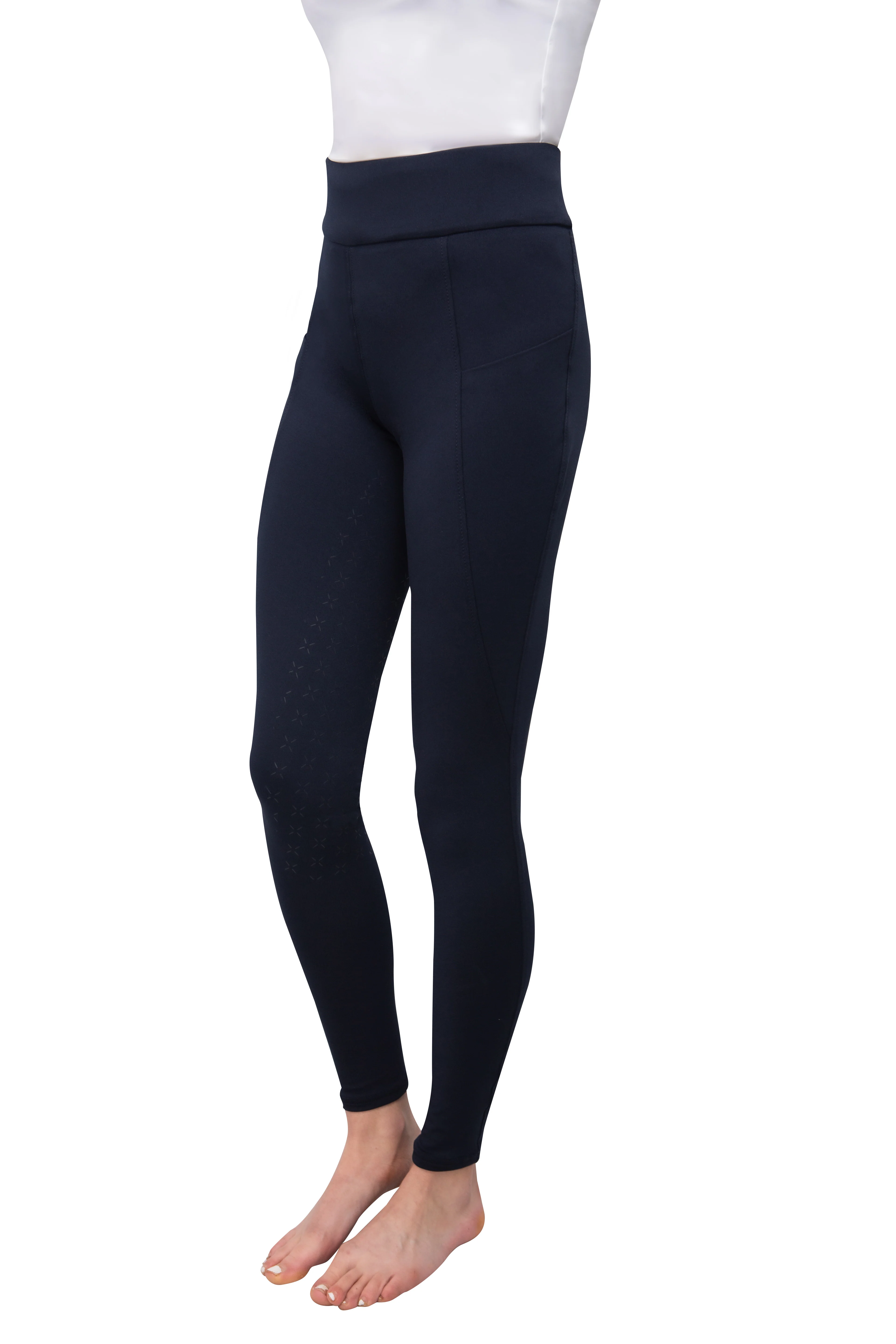 Hy Equestrian Ladies Melton Riding Tights - Image 5