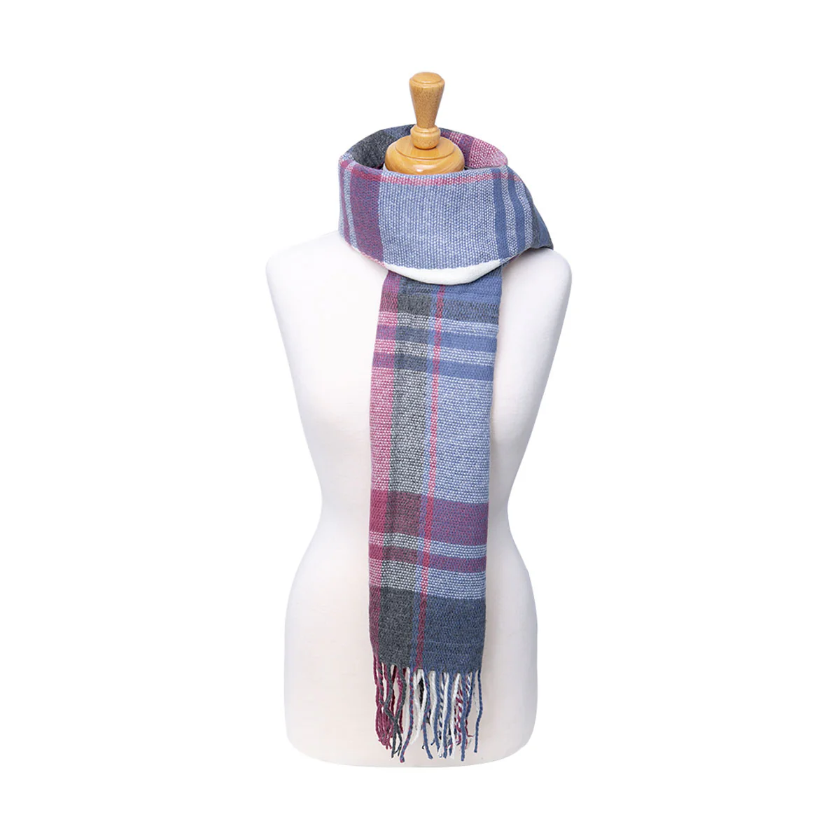 Hy Equestrian Supersoft Ladies Tartan Scarf - Image 2