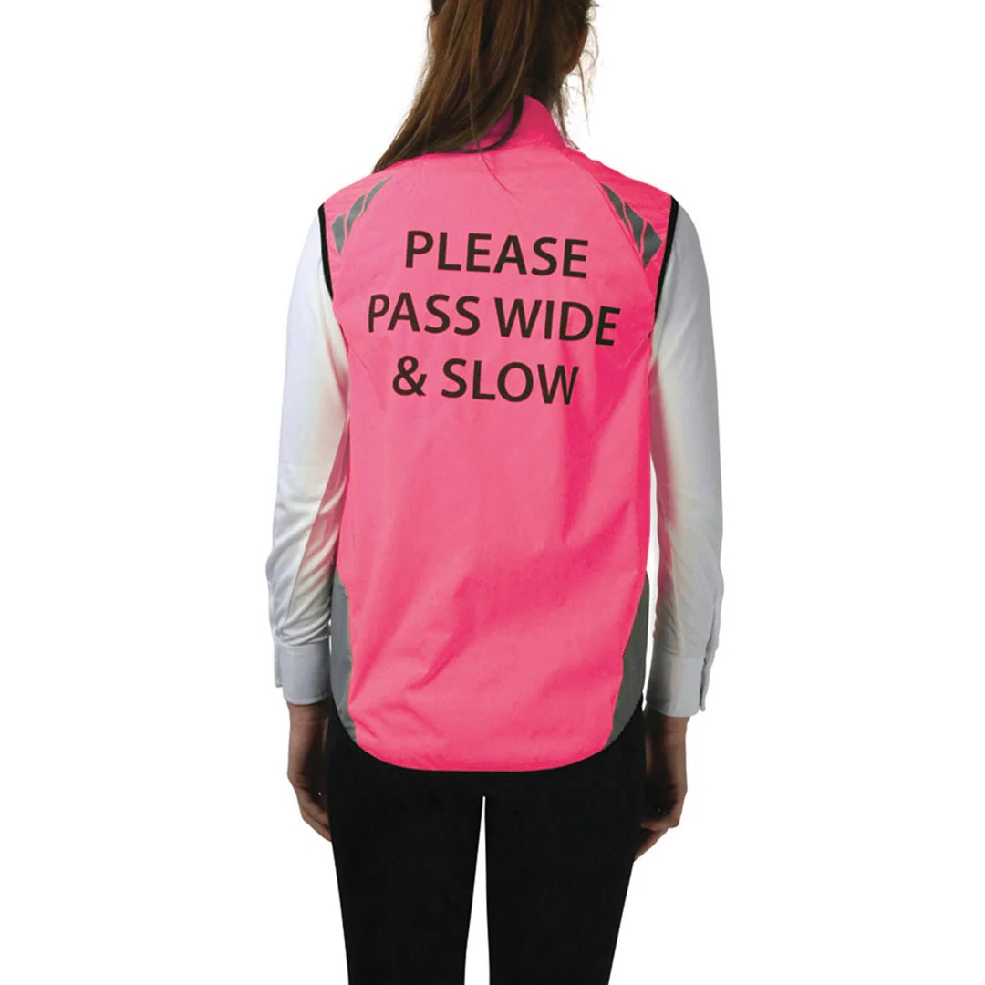 Hy Equestrian Pass Wide and Slow Children's Reflector Gilet - Image 2