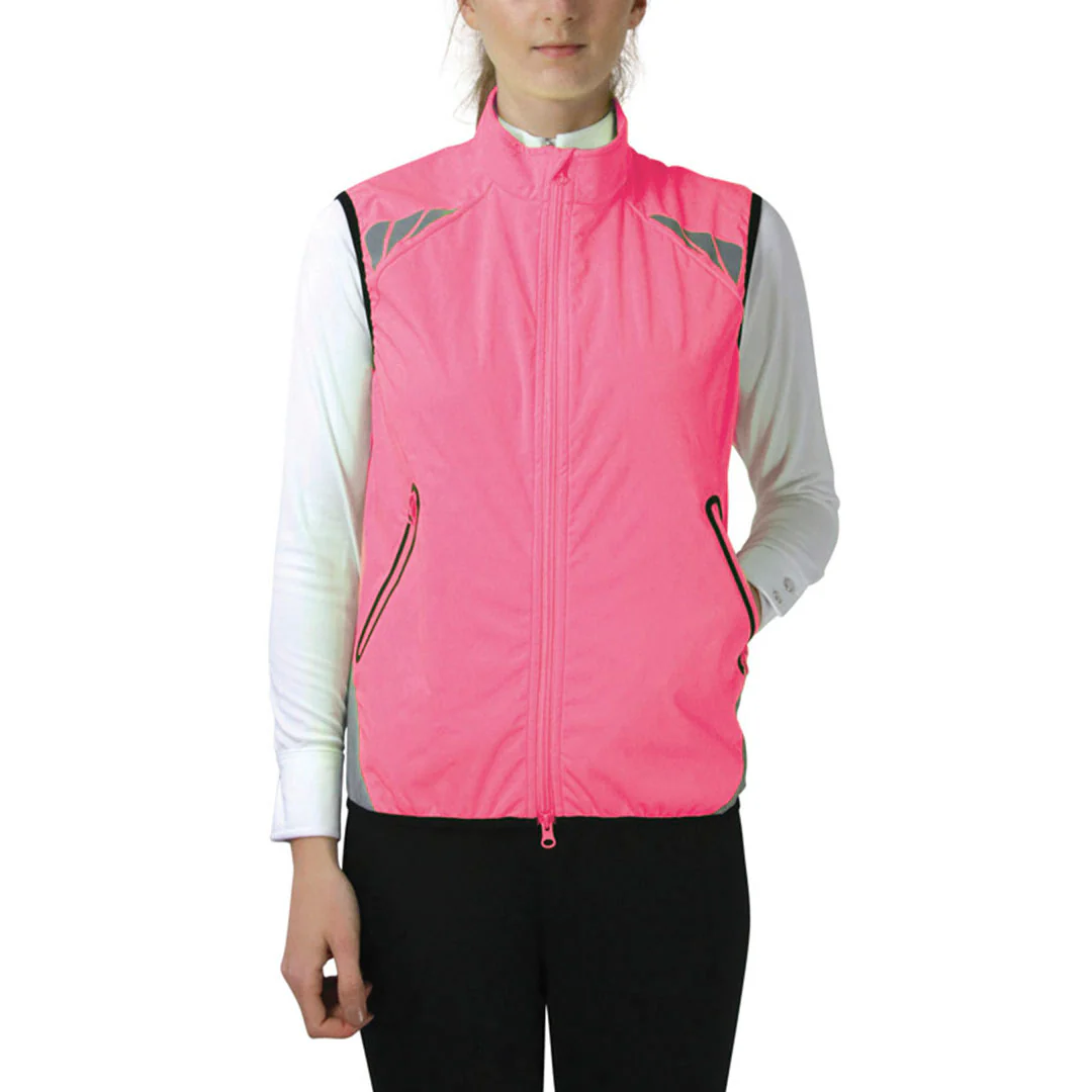 Hy Equestrian Pass Wide and Slow Ladies Reflector Gilet