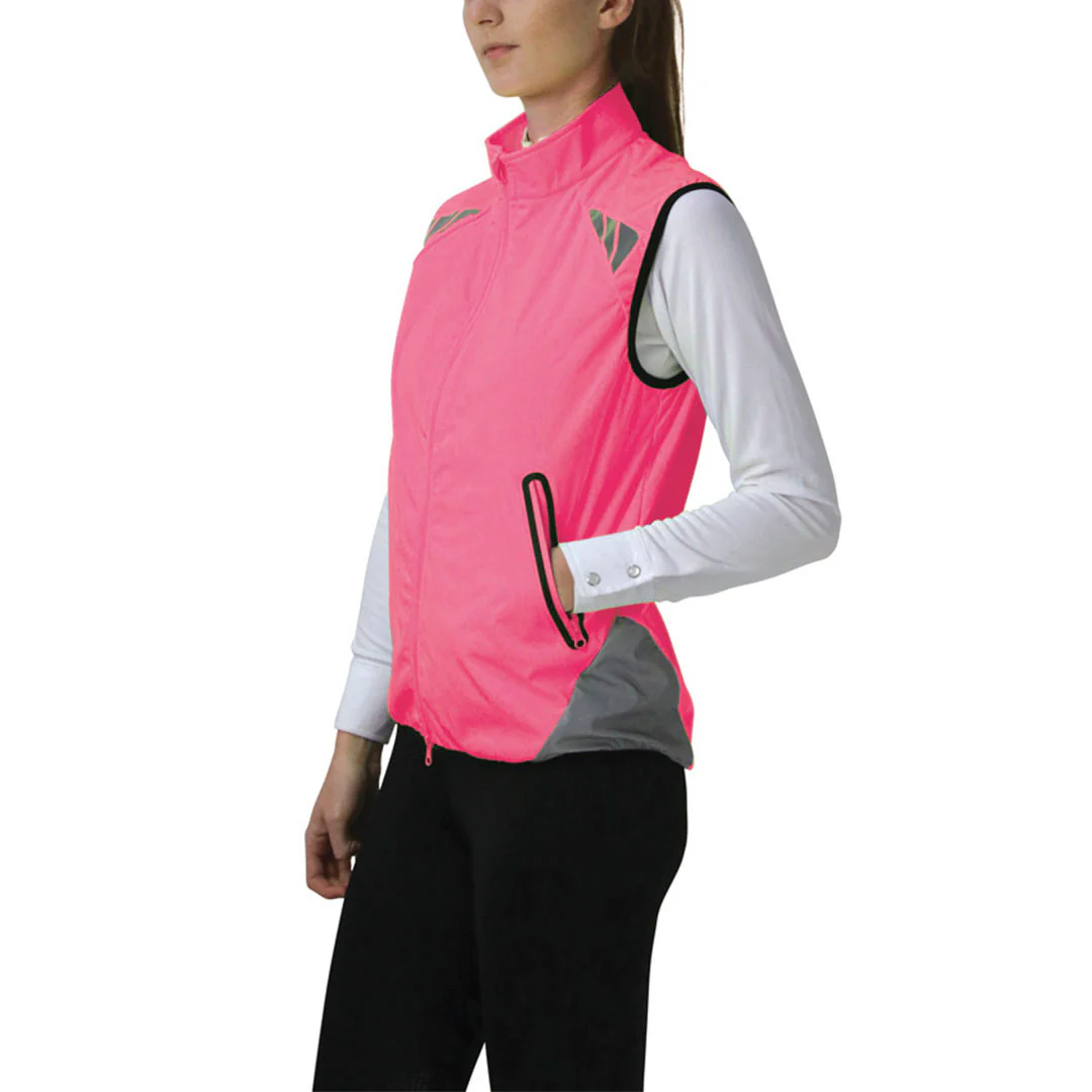 Hy Equestrian Pass Wide and Slow Ladies Reflector Gilet - Image 4