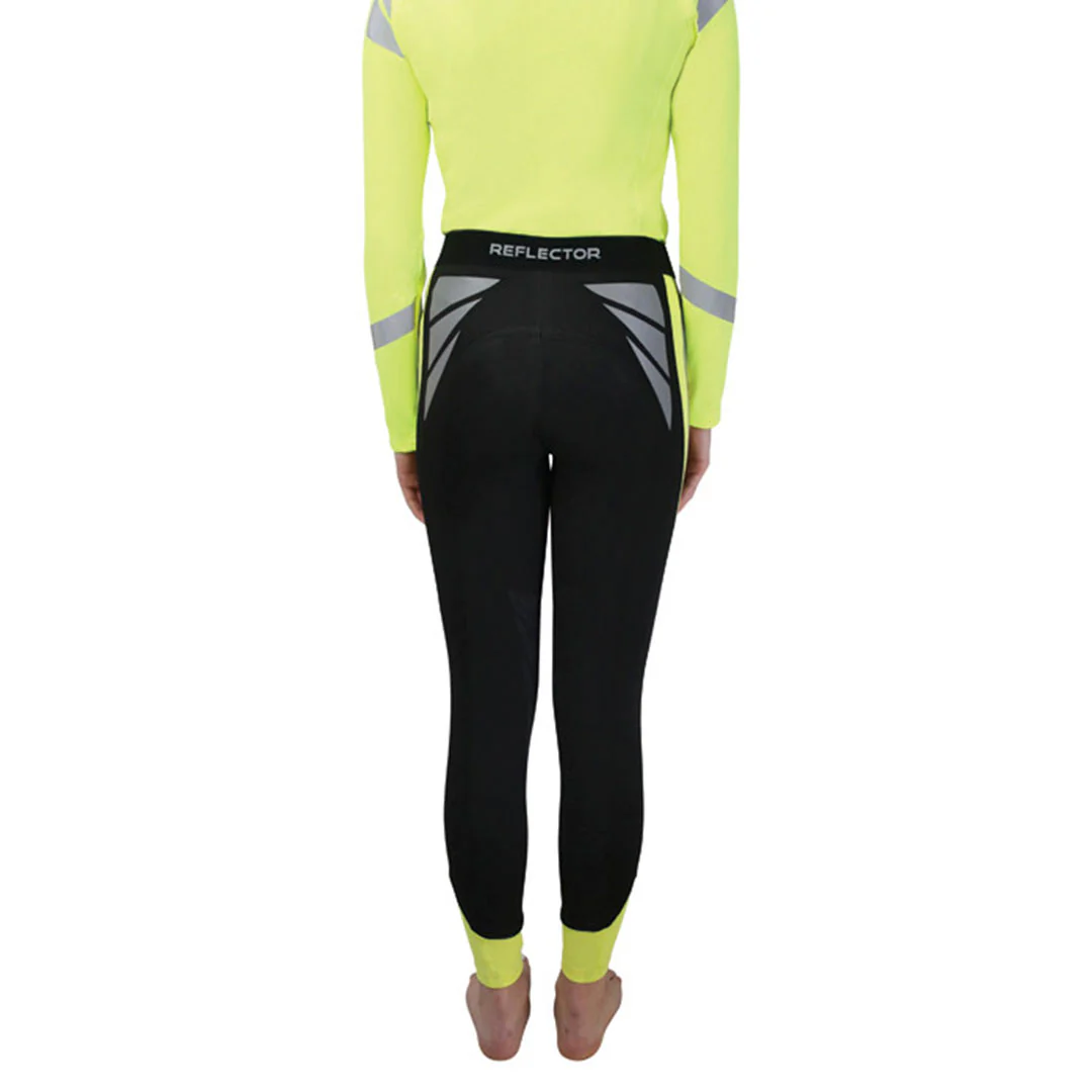 Hy Equestrian Ladies Reflector Riding Tights - Image 9
