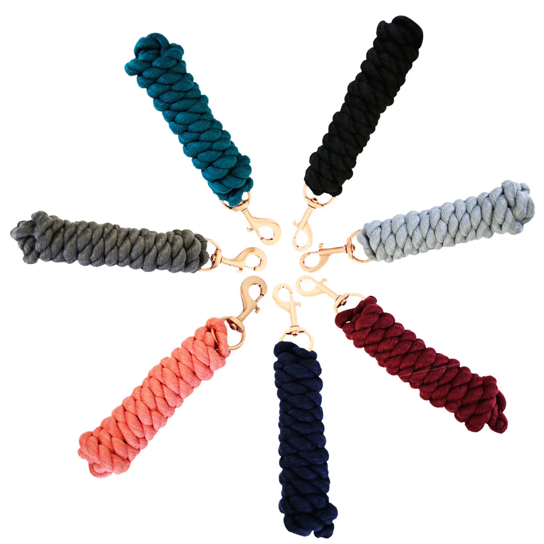 Hy Equestrian Rose Gold Detail Lead Rope - Image 5