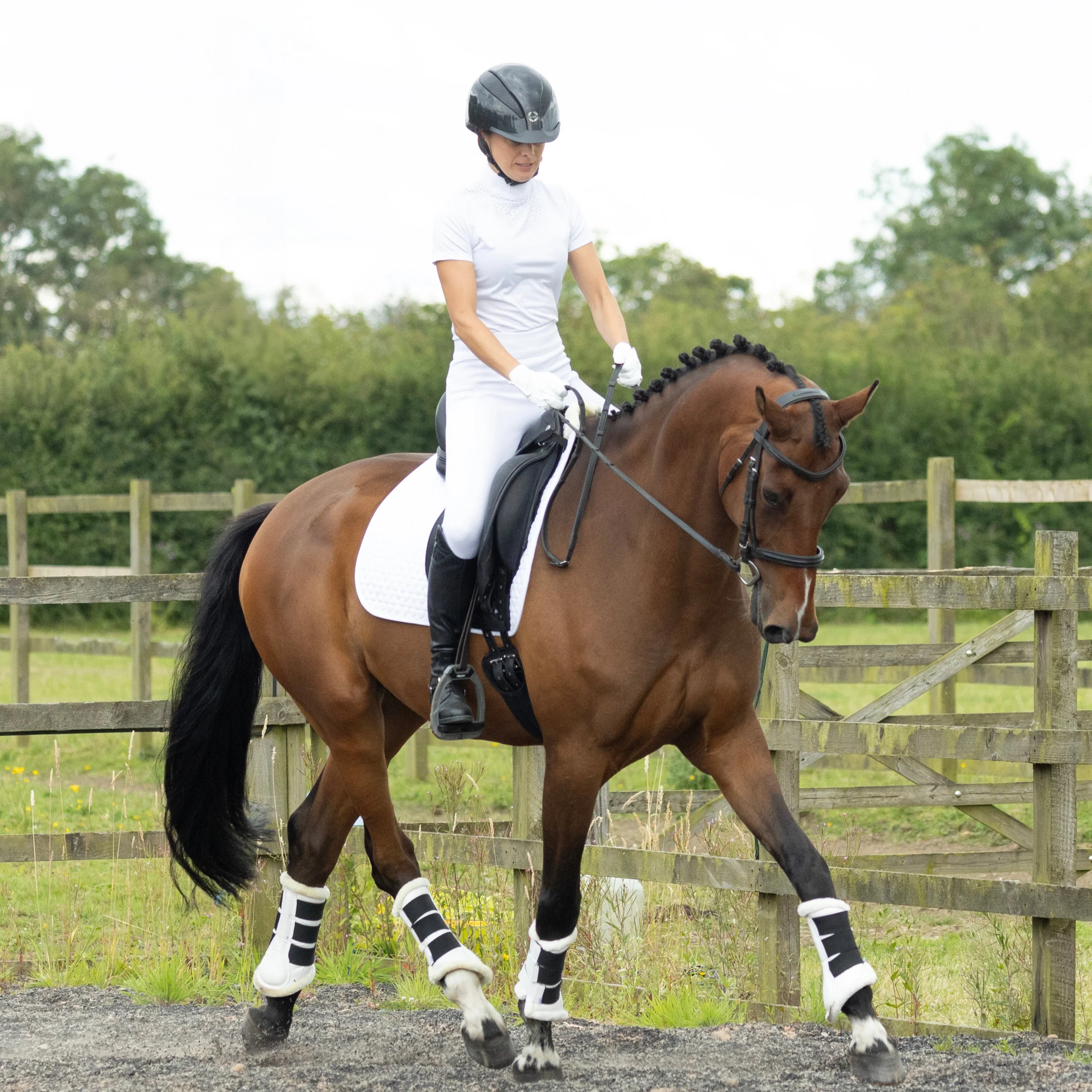 Hy Equestrian Shimmer Riding Gloves - Image 5