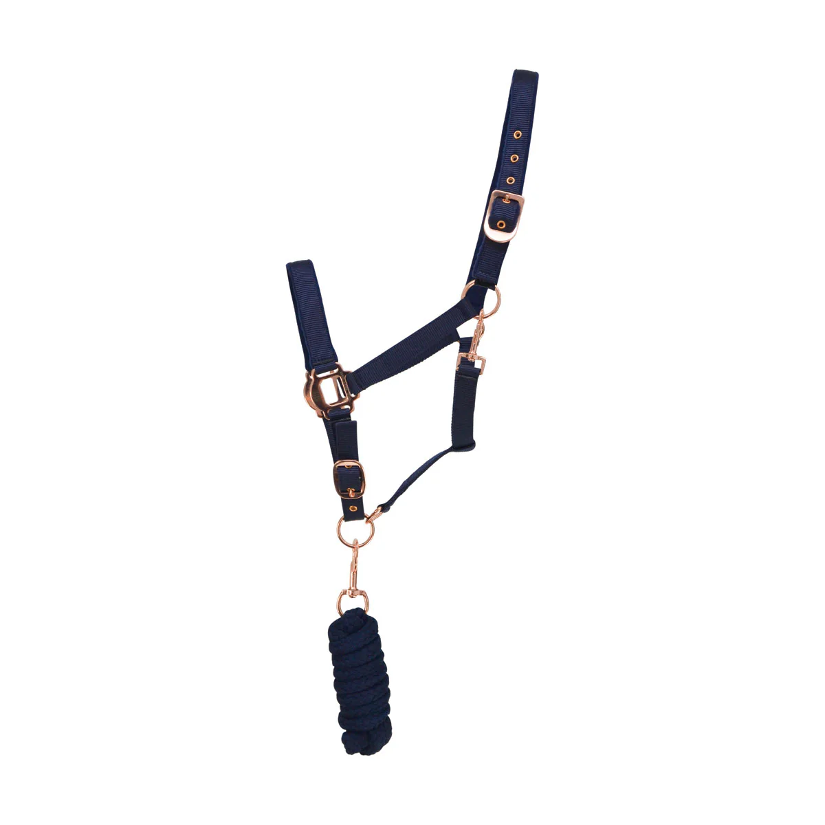 Hy Rose Gold Headcollar and Lead Rope - Image 3