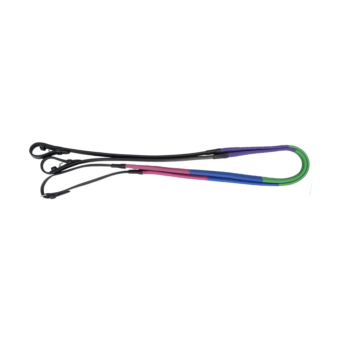HY Rubber Covered Training Reins - Image 2