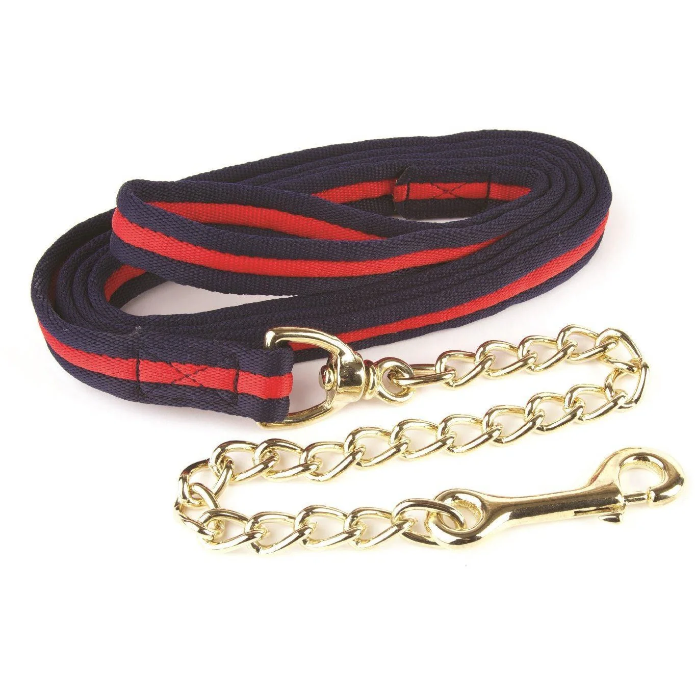 Hy Soft Webbing Lead Rein with Chain - Image 3