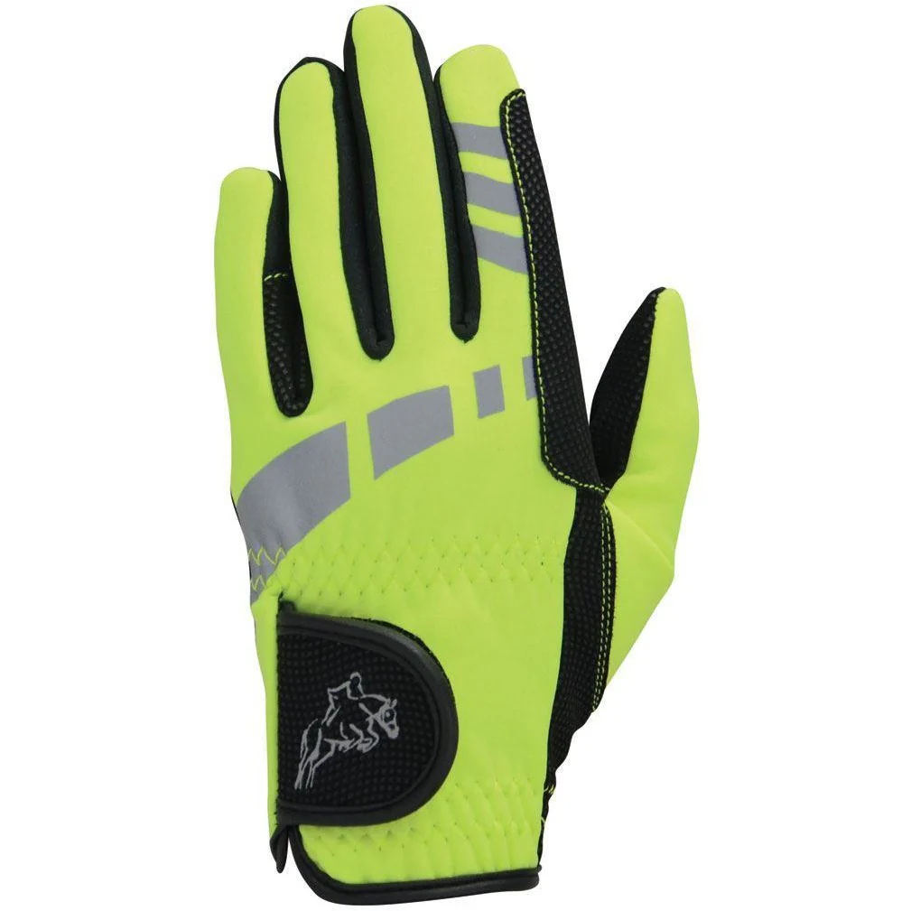 Hy5 Extreme Childs Reflective Yellow Softshell Gloves - Image 2