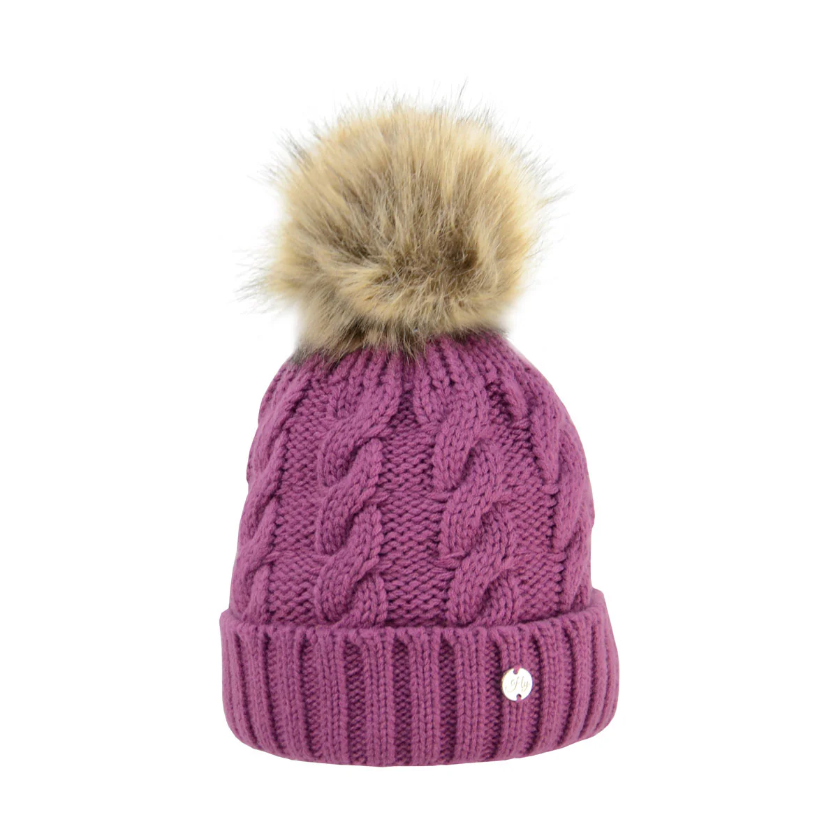 HyFASHION Melrose Cable Knit Bobble Hat - Image 5