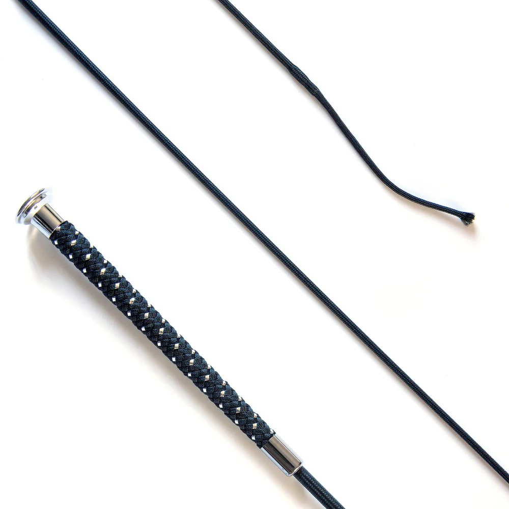KM Elite Dressage Whip with Silver Braided Grip - Image 3