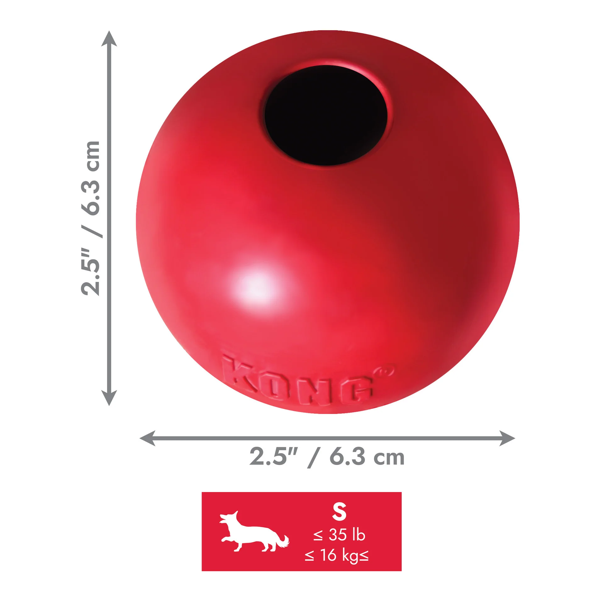 KONG Ball With Hole - Image 2