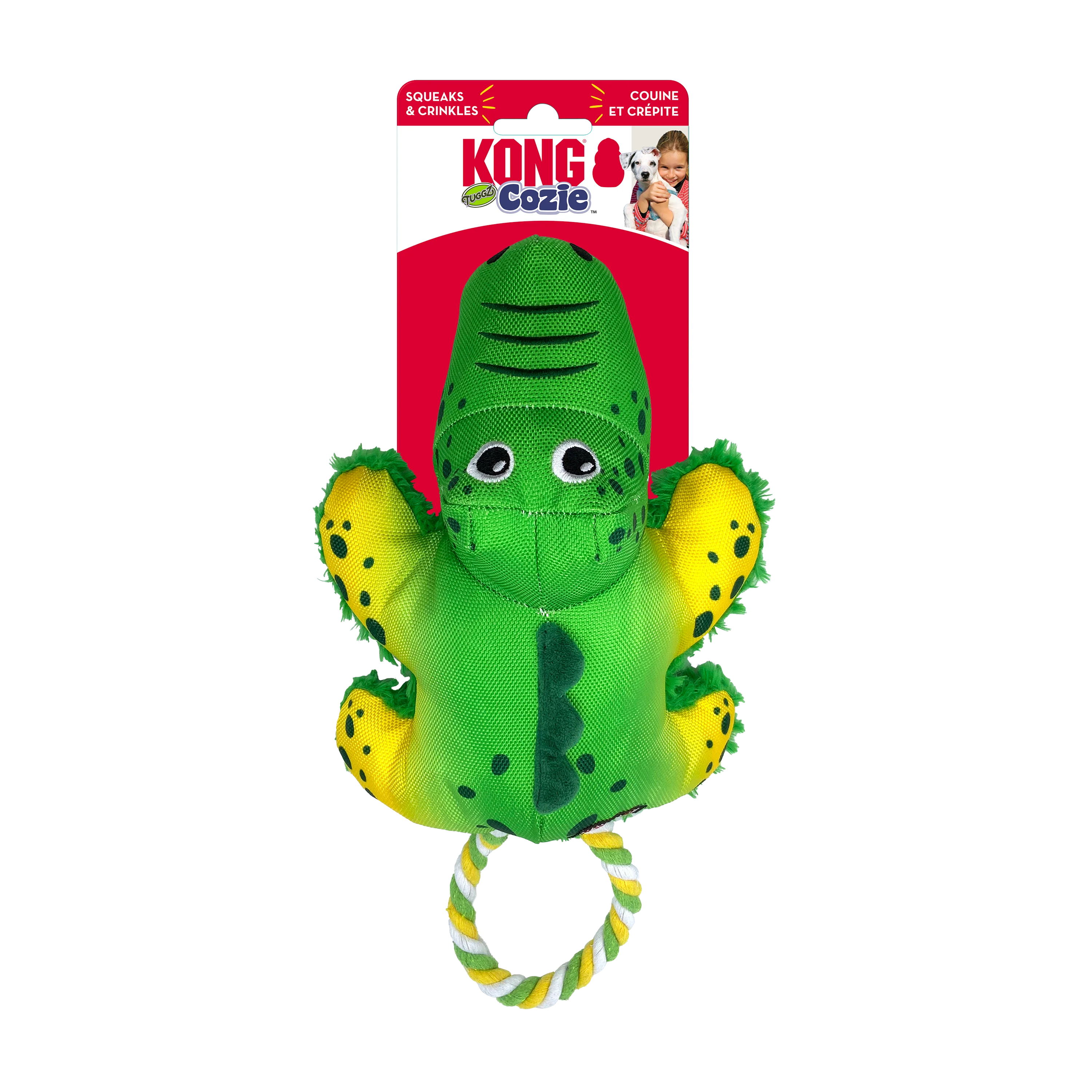 KONG Cozie Tuggz Alligator
