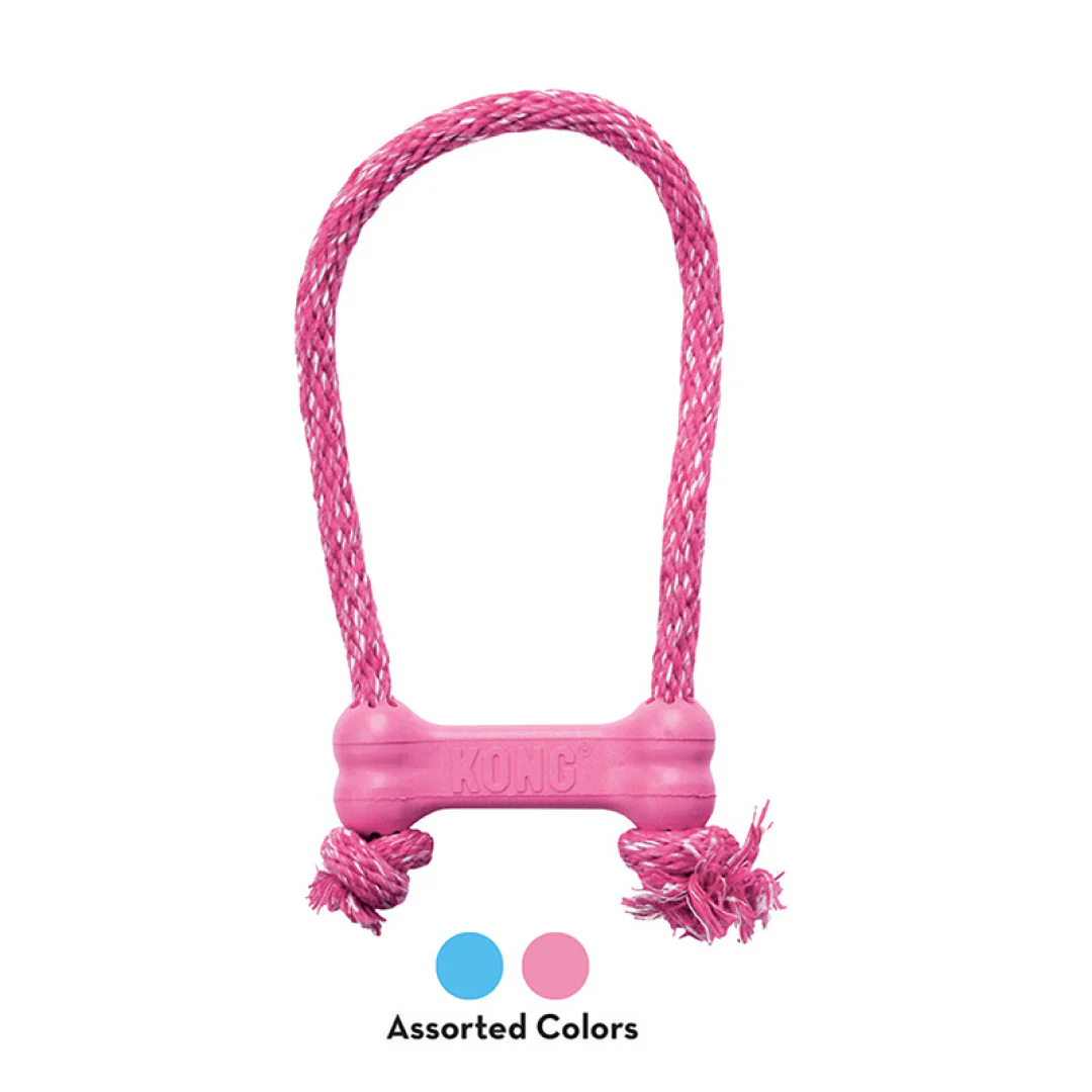 KONG Puppy Goodie Bone with Rope - Image 3