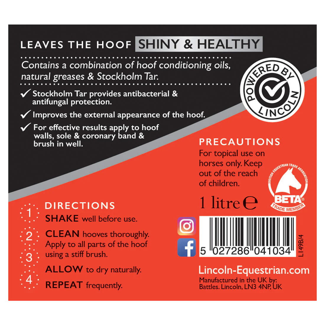 Lincoln Classic Hoof Oil - Image 4