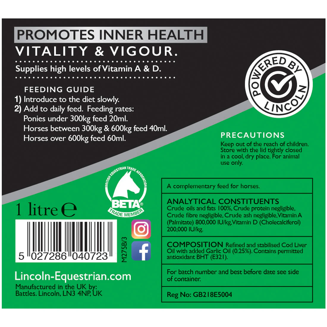 Lincoln Cod Liver Oil & Garlic - Image 3