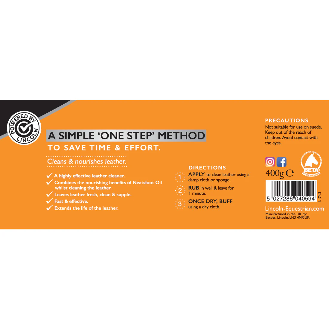 Lincoln Neatsfoot Gel Soap - Image 2