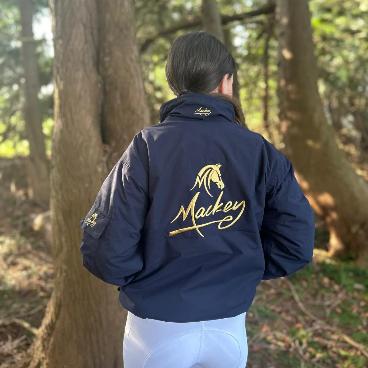 Mackey Childrens Blouson Jacket with Logo - Image 2