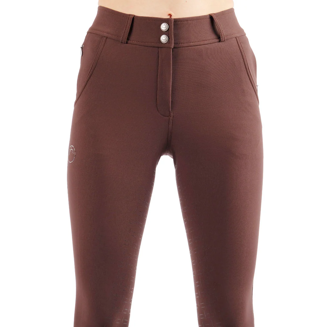 Montar Briella Crystal Detail High Waist Full Grip Ladies Riding Breeches - Image 7
