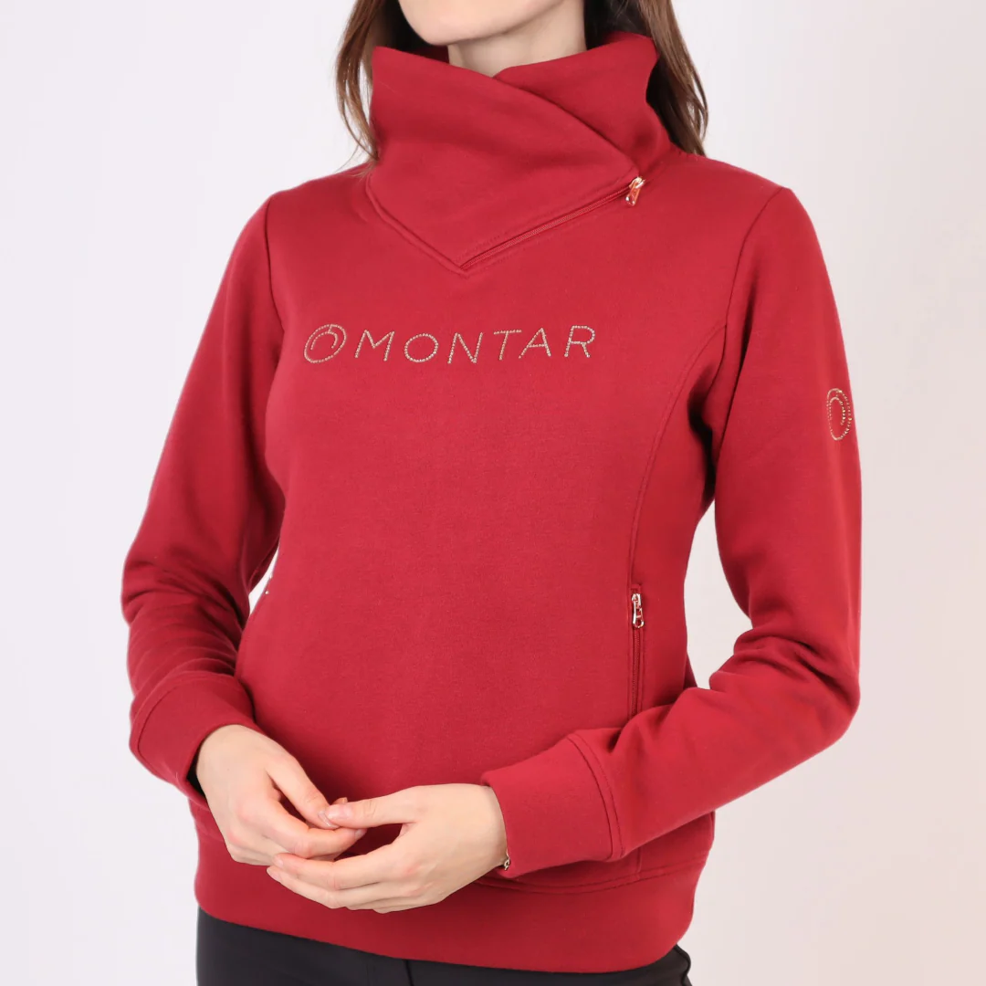 Montar Naja Side Neck Zip with Rosegold Crystals