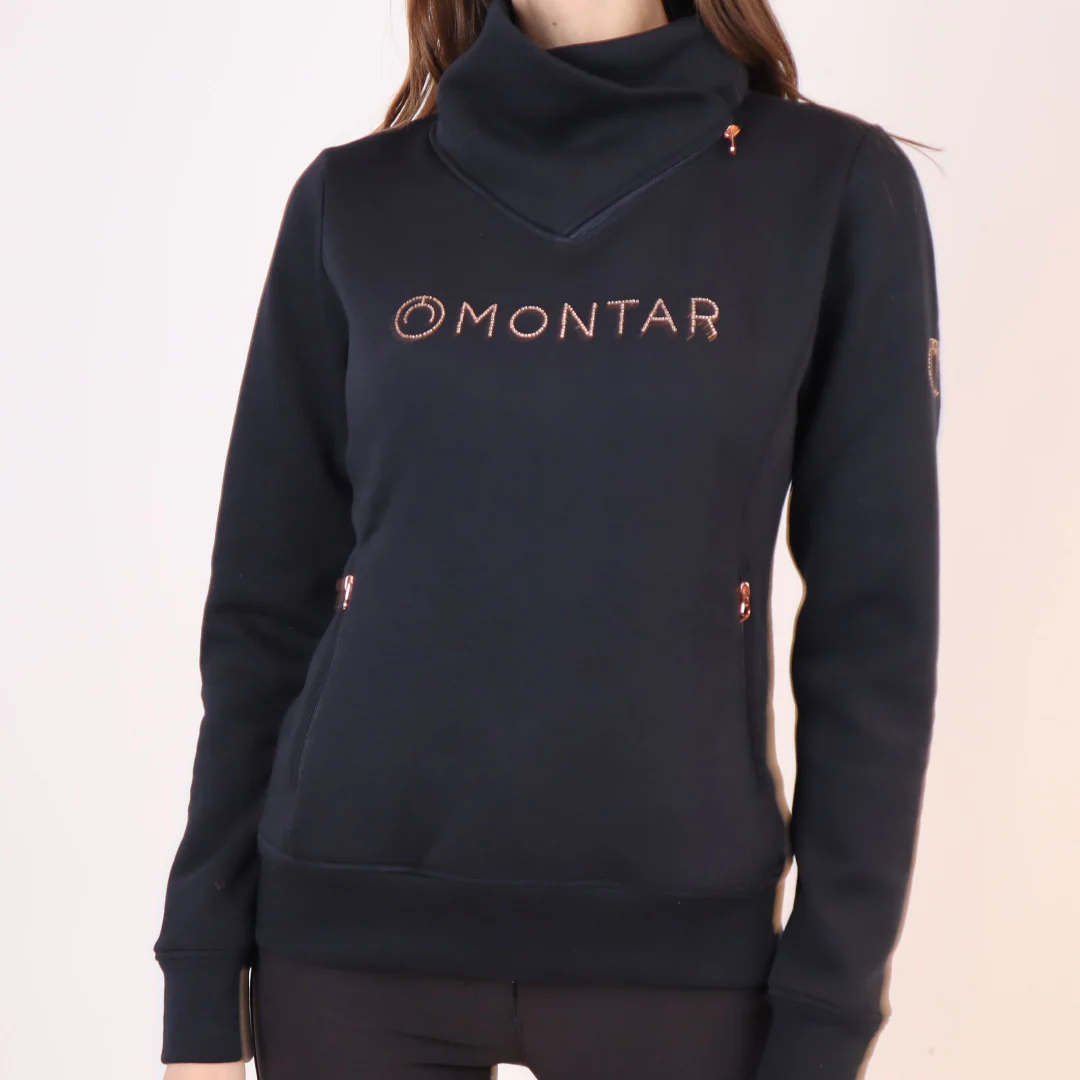 Montar Naja Side Neck Zip with Rosegold Crystals - Image 4
