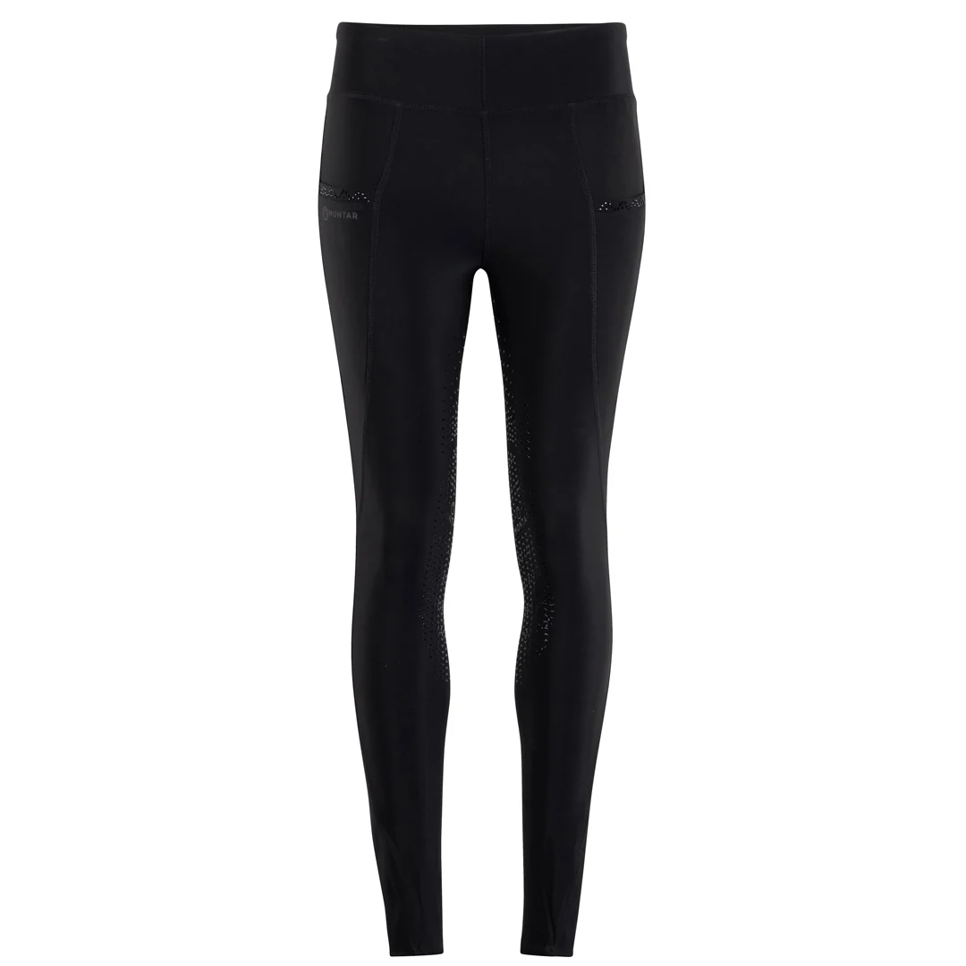 Montar Junior Crystal Full Grip Riding Tights - Image 2