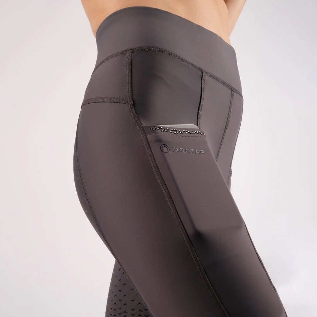 Montar Junior Crystal Full Grip Riding Tights - Image 7