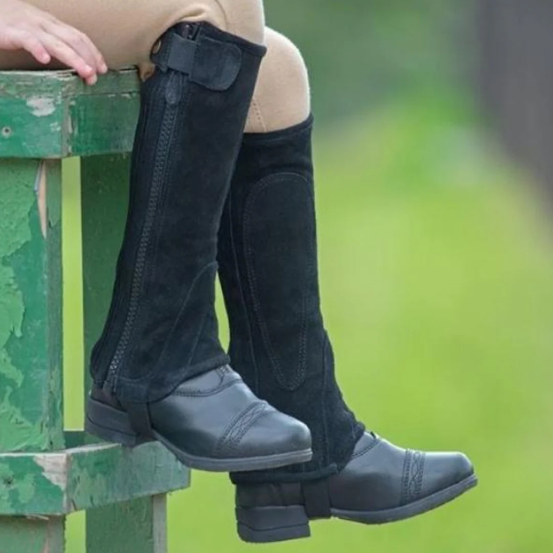 Shires Moretta Suede Childs Half Chaps - Image 2