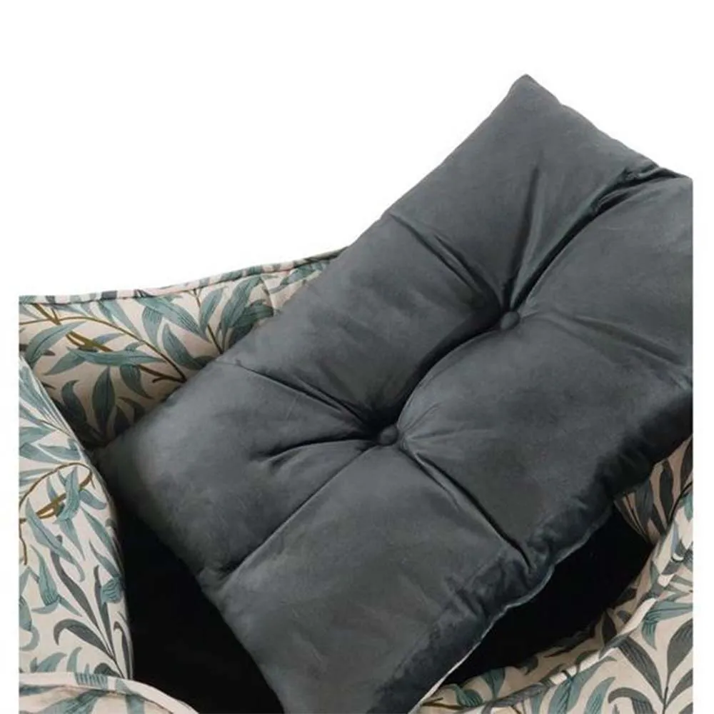 Morris & Co Willow Boughs Print Square Bed - Image 4
