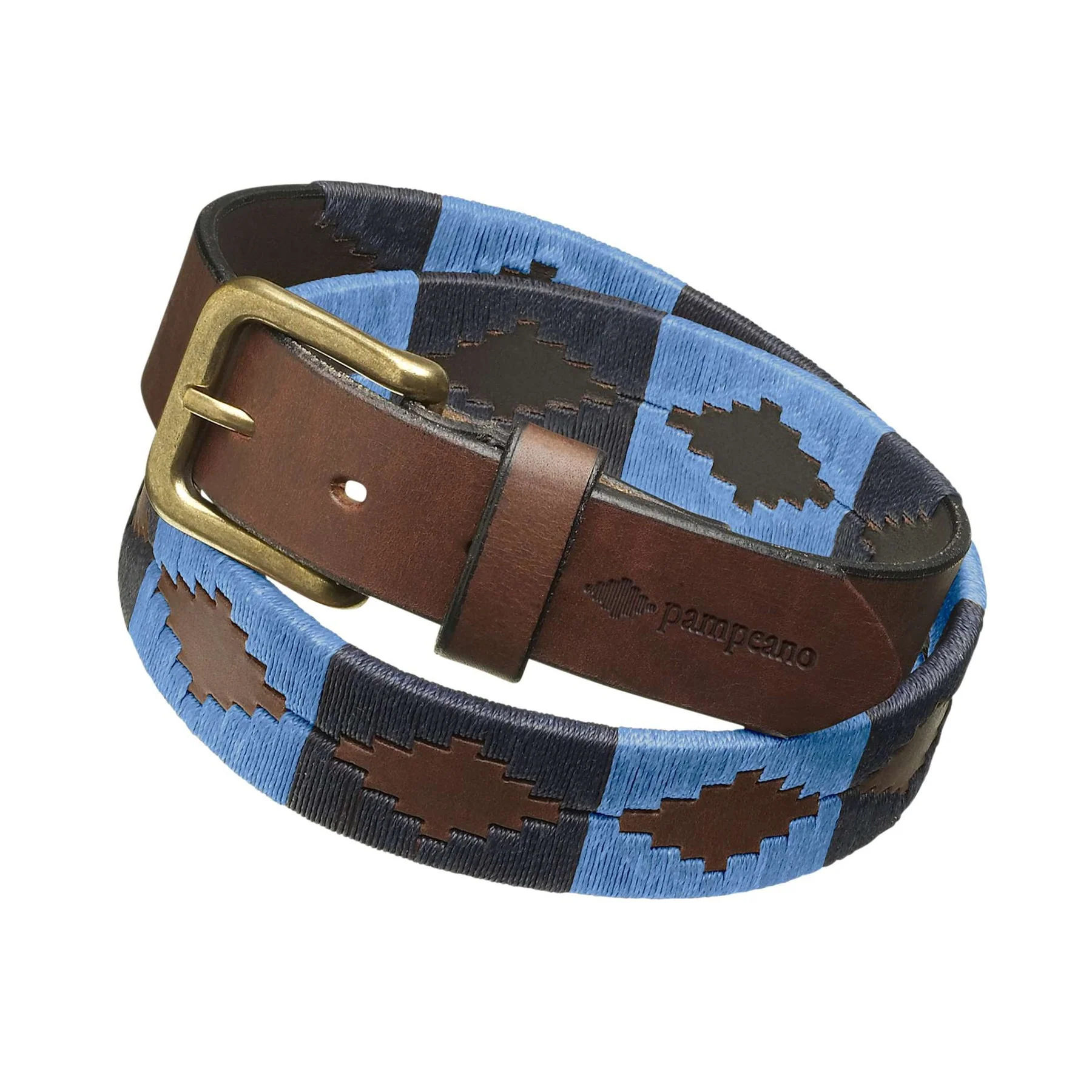 Pampeano Azules Leather Polo Belt