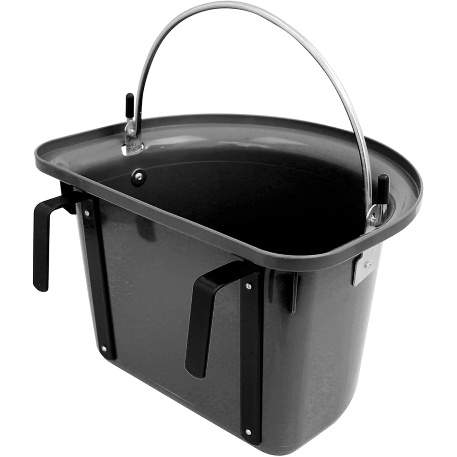 Perry Equestrian Hook Over Portable Manger With Handle - Image 2