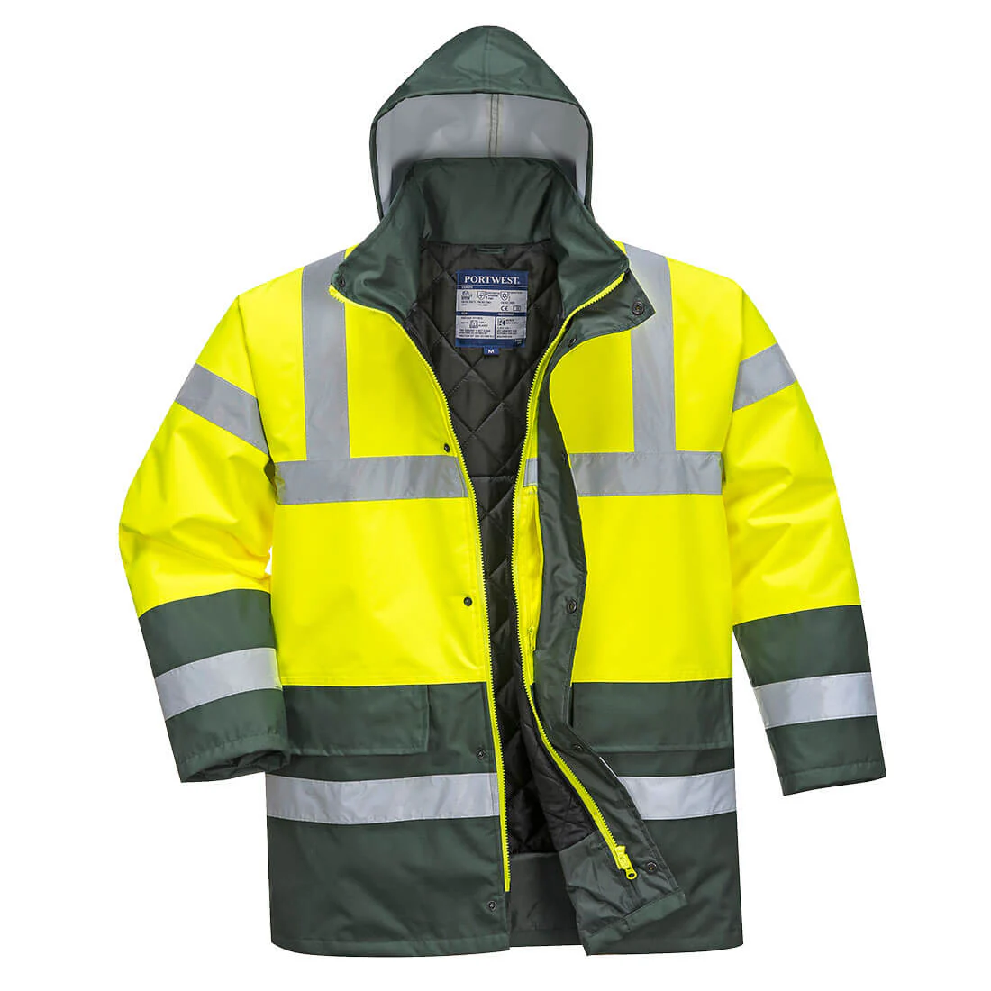 Portwest Hi-Vis Contrast Traffic Jacket - Image 13