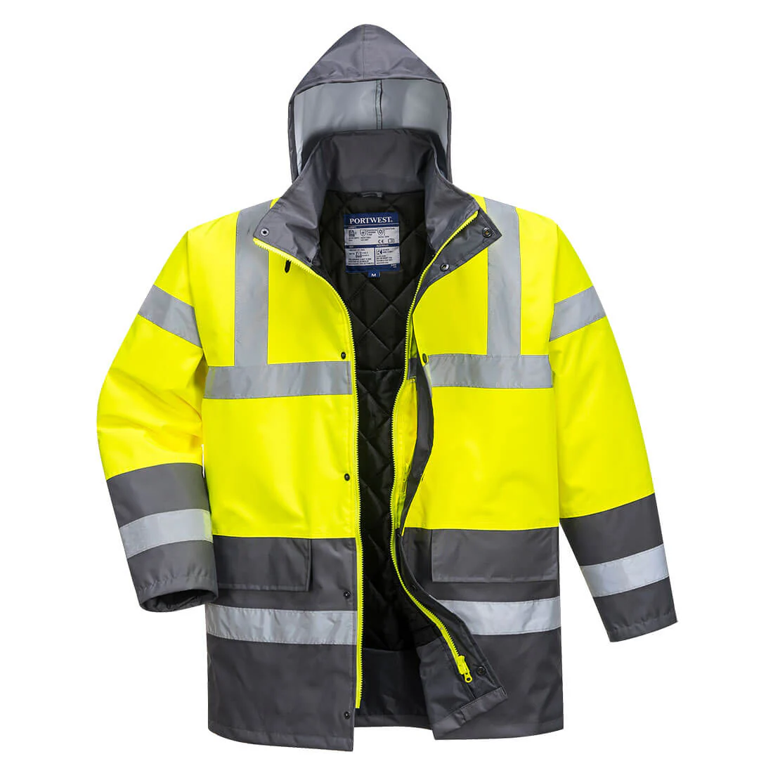 Portwest Hi-Vis Contrast Traffic Jacket - Image 2