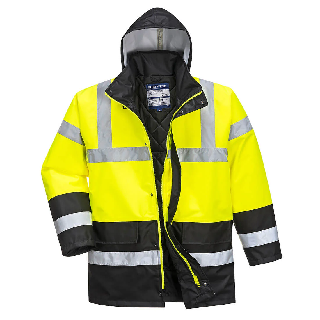 Portwest Hi-Vis Contrast Traffic Jacket - Image 3