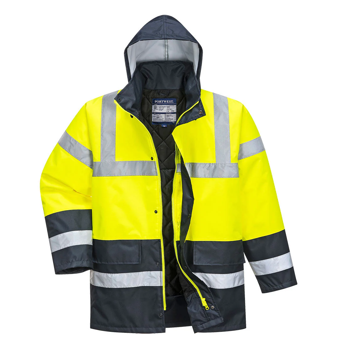 Portwest Hi-Vis Contrast Traffic Jacket - Image 7