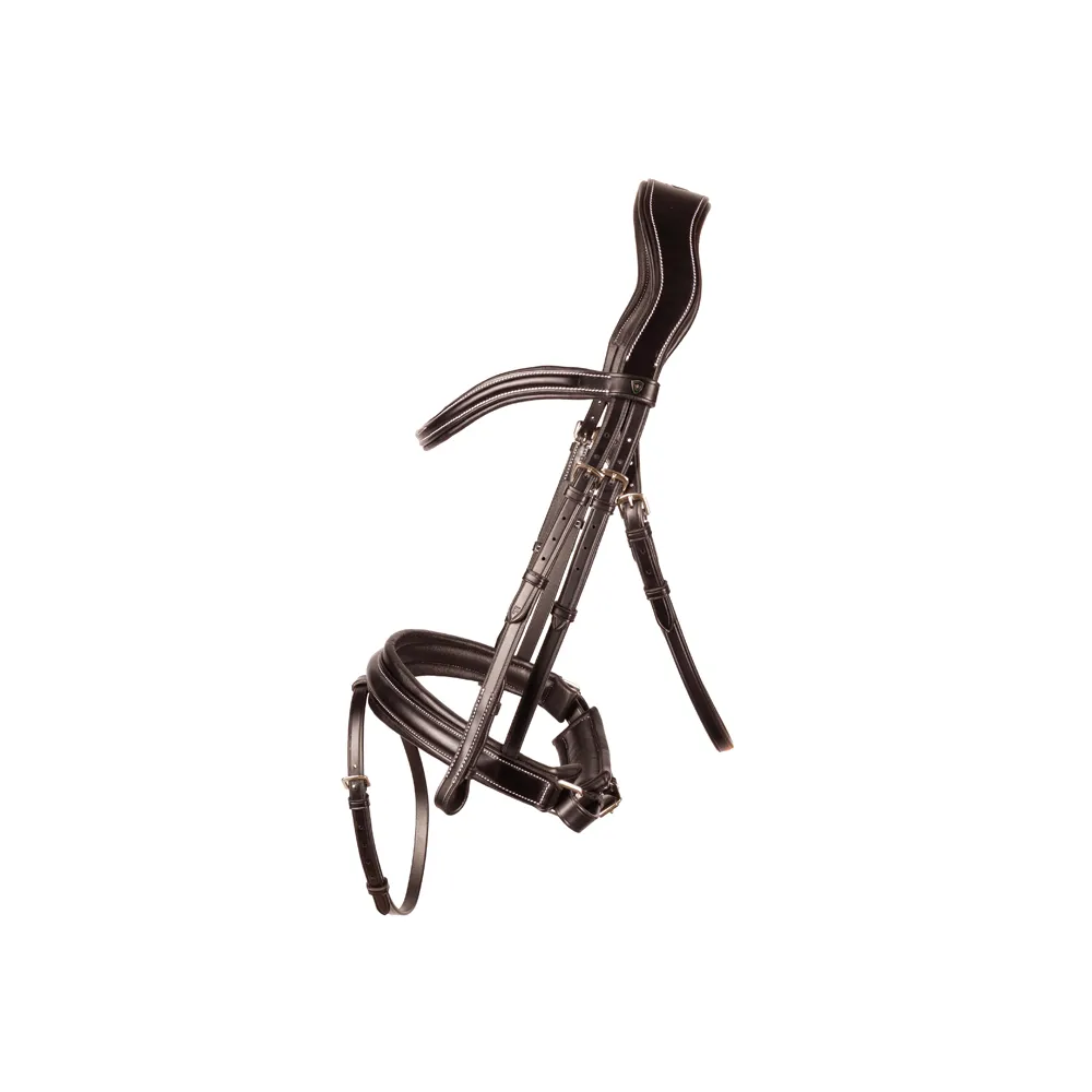 ProPresicce Pelle Crank Leather Bridle by Hy Equestrian - Image 5