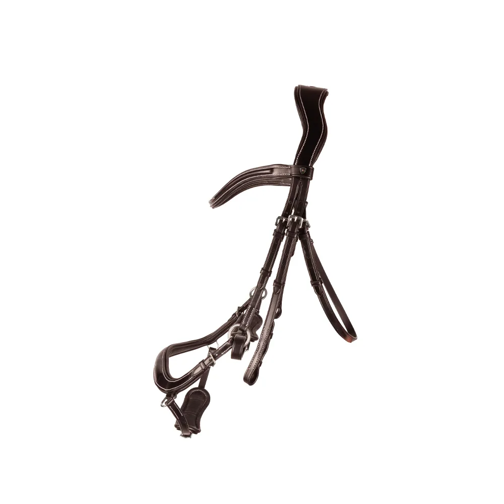 ProPresicce Pelle Drop Leather Bridle by Hy Equestrian - Image 3
