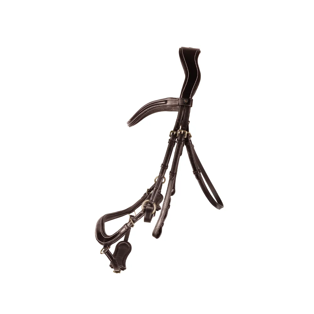 ProPresicce Pelle Drop Leather Bridle by Hy Equestrian - Image 5