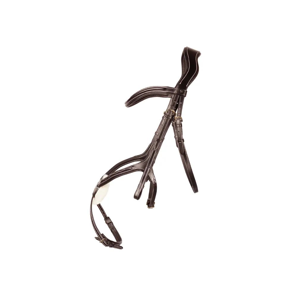 ProPresicce Pelle Grackle Leather Bridle by Hy Equestrian - Image 5