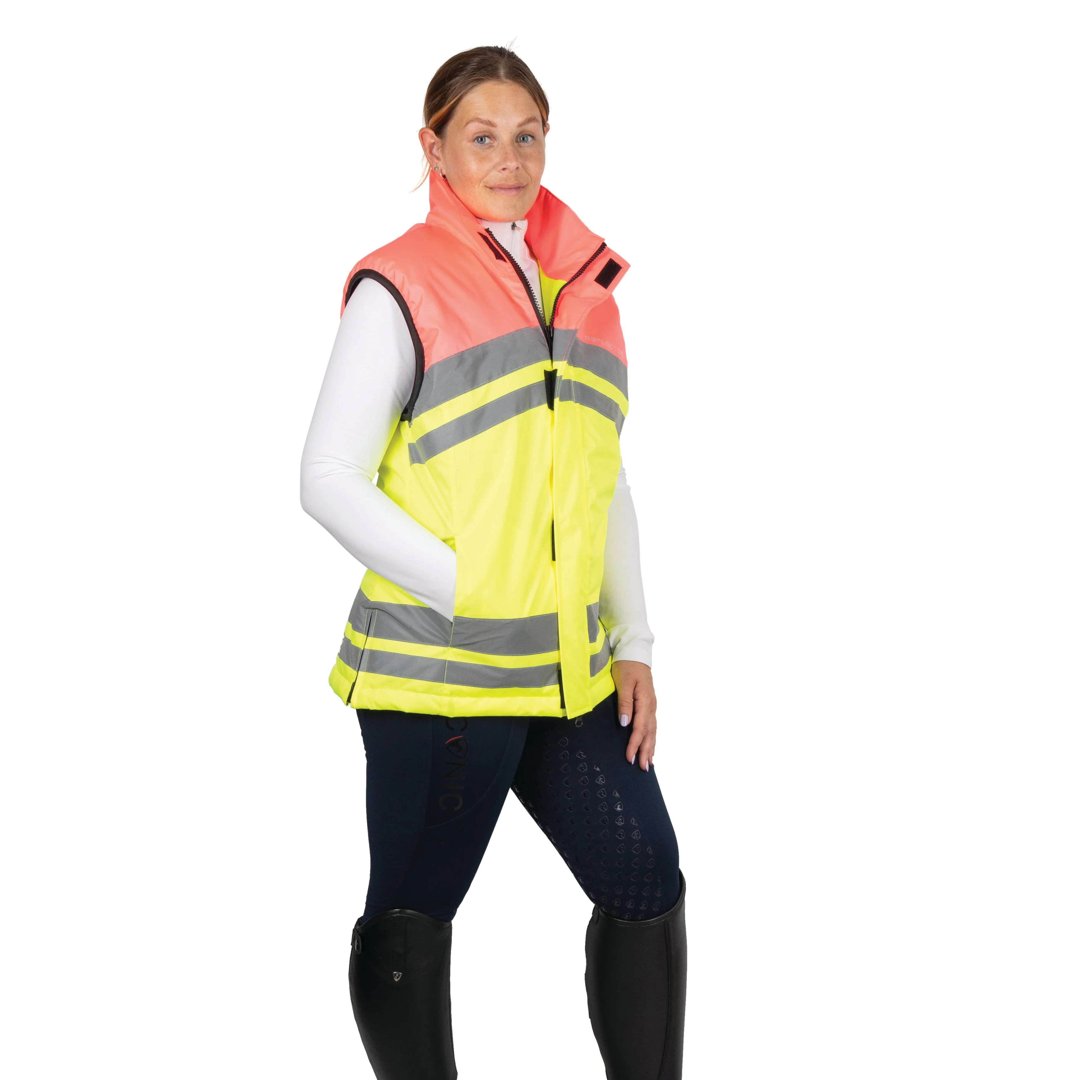 Reflector Two Tone Gilet by Hy Equestrian - Image 3