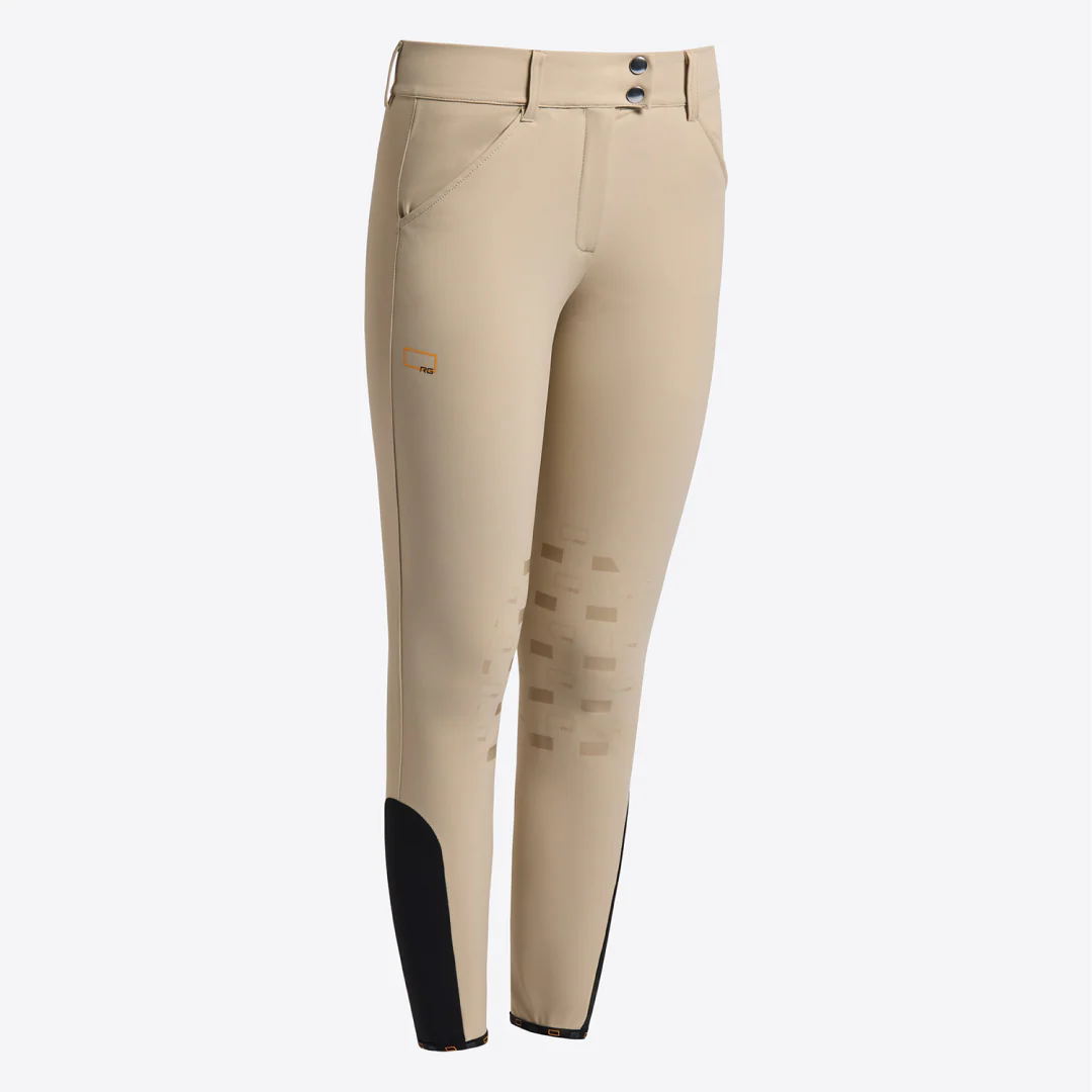 Rider's Gene Women's Knee Grip High Waist Jumping Brechees - Image 3